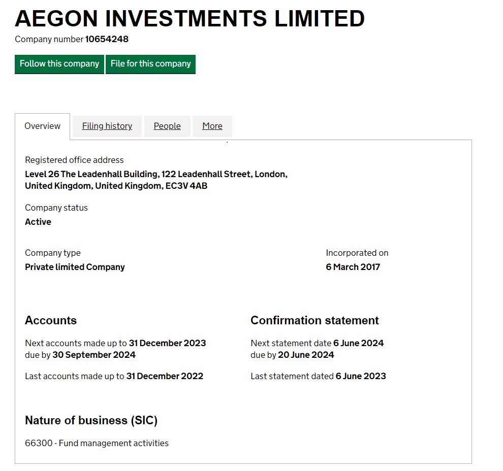 Aegon Investments: отзывы клиентов о работе компании в 2023 году