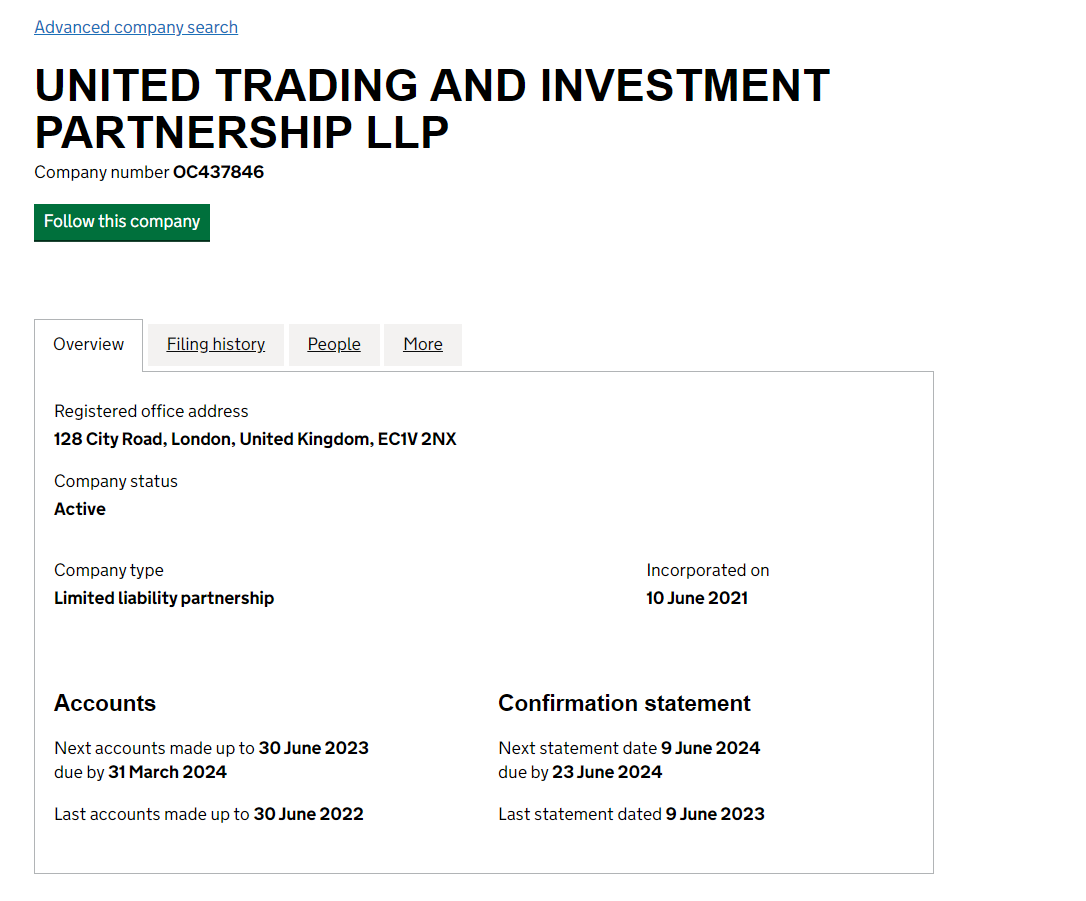 United Trading and Investment Partnership LLP: отзывы о клиентов в 2023