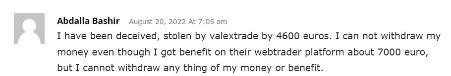 ValexTrade: отзывы трейдеров и проверка легальности работы