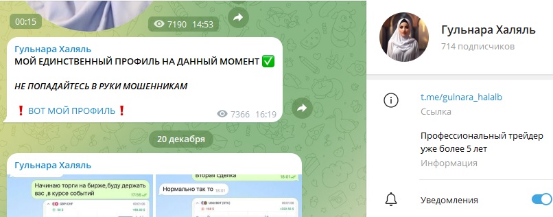 Лживые финансовые обещания от Гульнары Халяль 