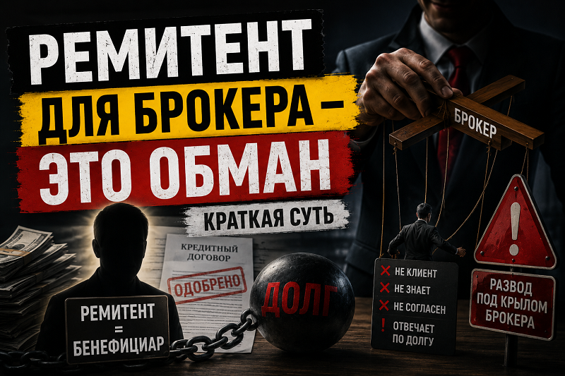 Обман с ремитентом для брокера: разбор схемы