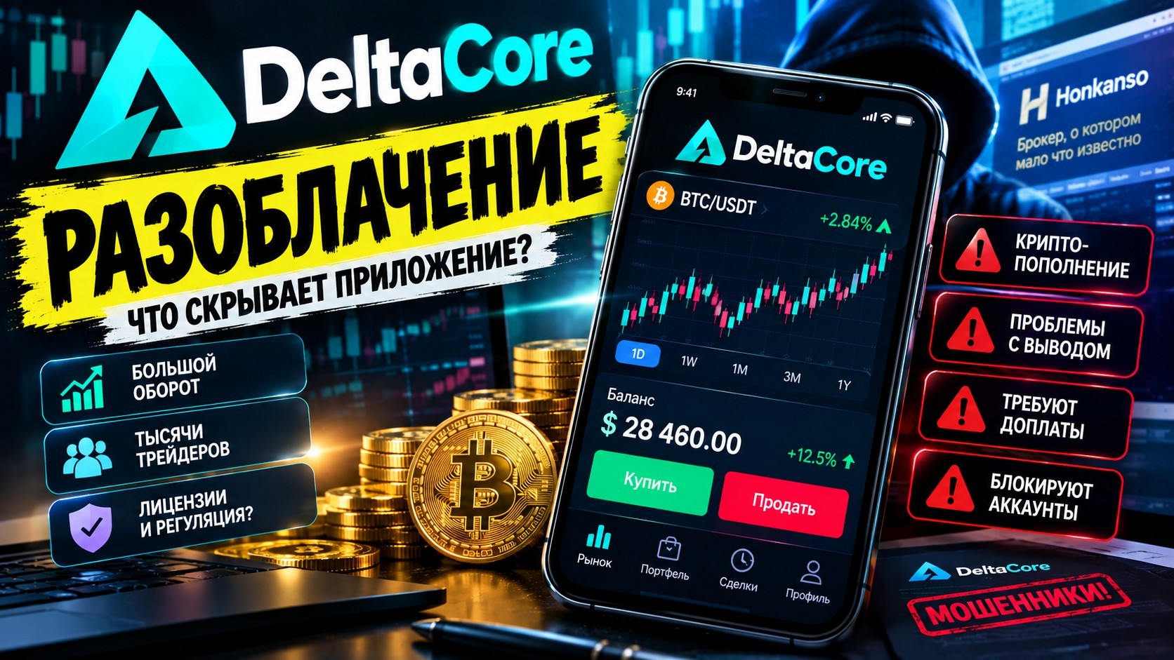 DeltaCore: разбираем приложение, которое выдаёт себя за торговую платформу брокера Honkanso