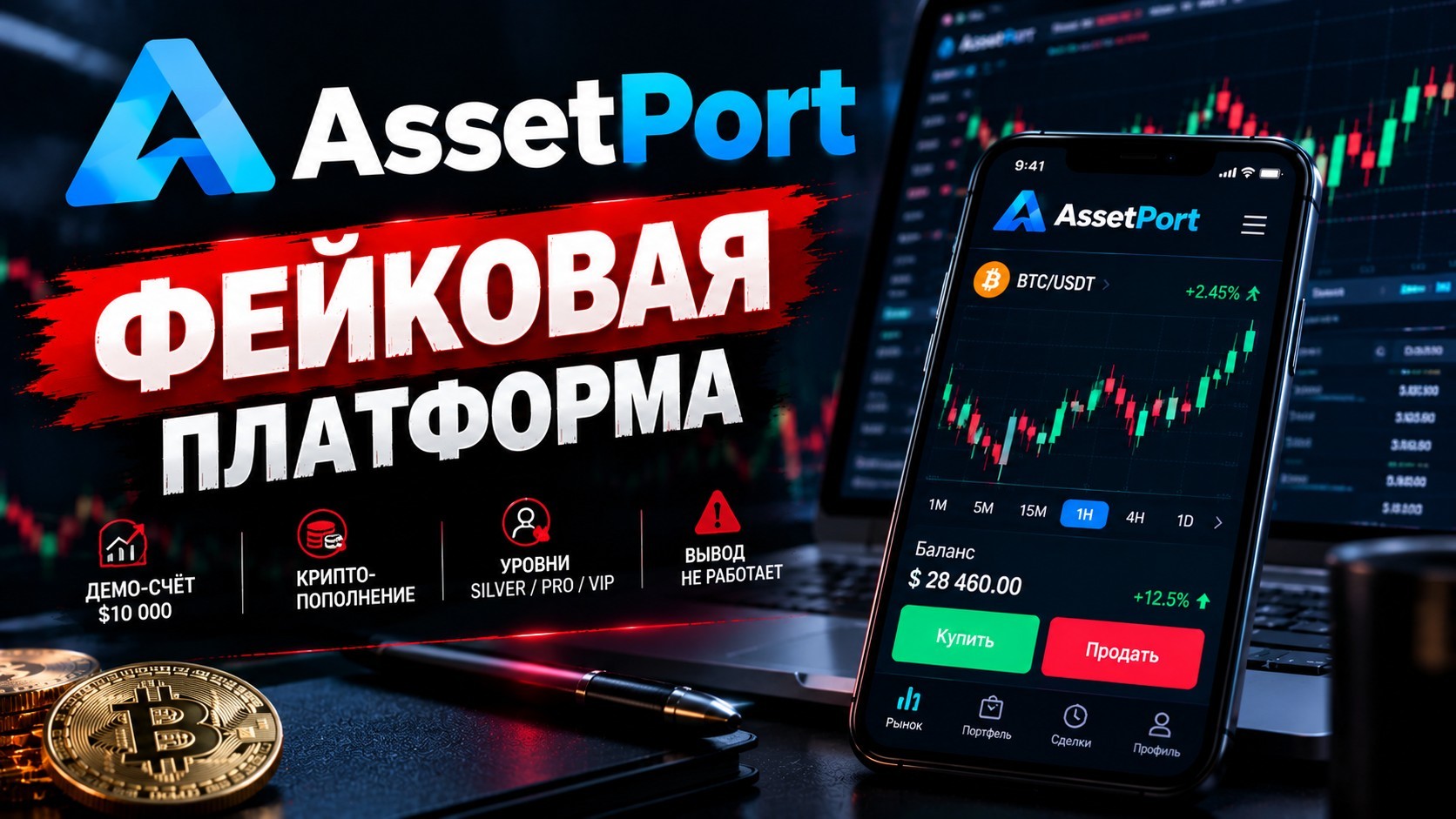 AssetPort: как «торговая платформа» помогает выманивать деньги через липовых бенефициаров